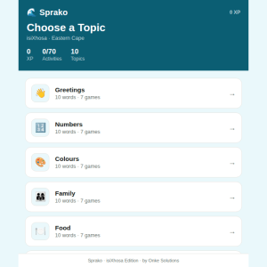 Sprako isiXhosa Language Pack