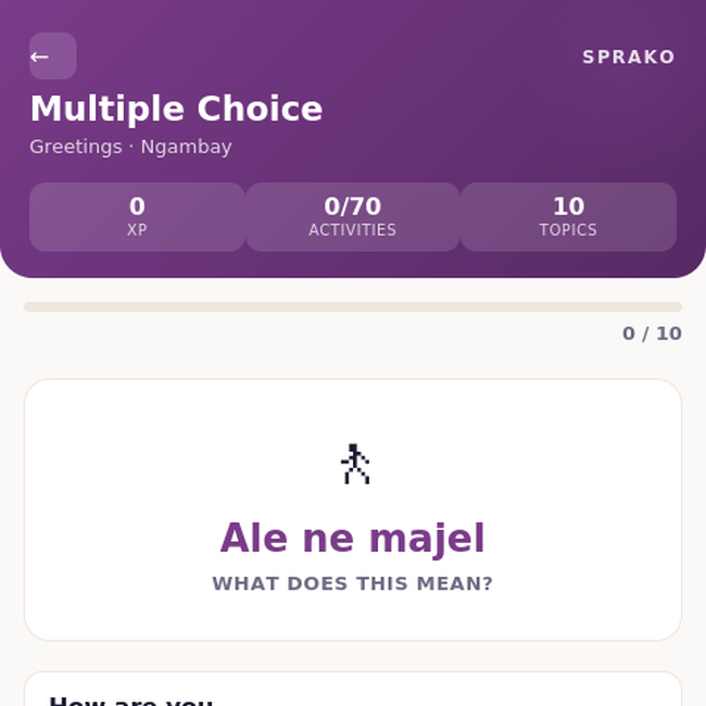 Sprako Sara (Ngambay) Language Pack - Image 3